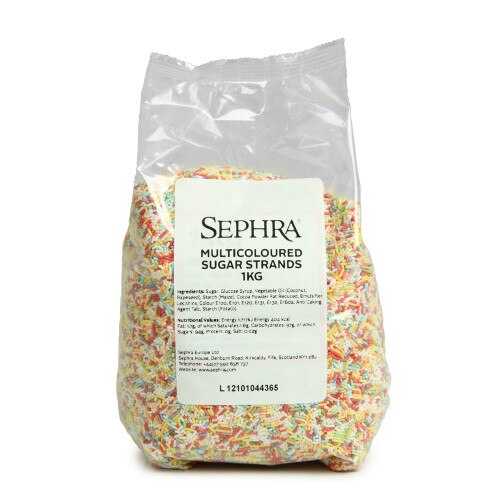 Sephra Multicoloured Sugar Strands - 1kg_0